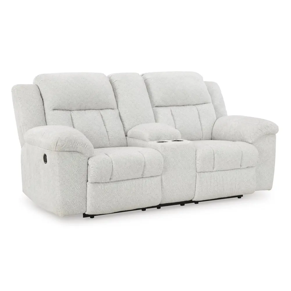 Diamond Modern Furniture Select Design Frohn Reclining Fabric Loveseat Console 3740594