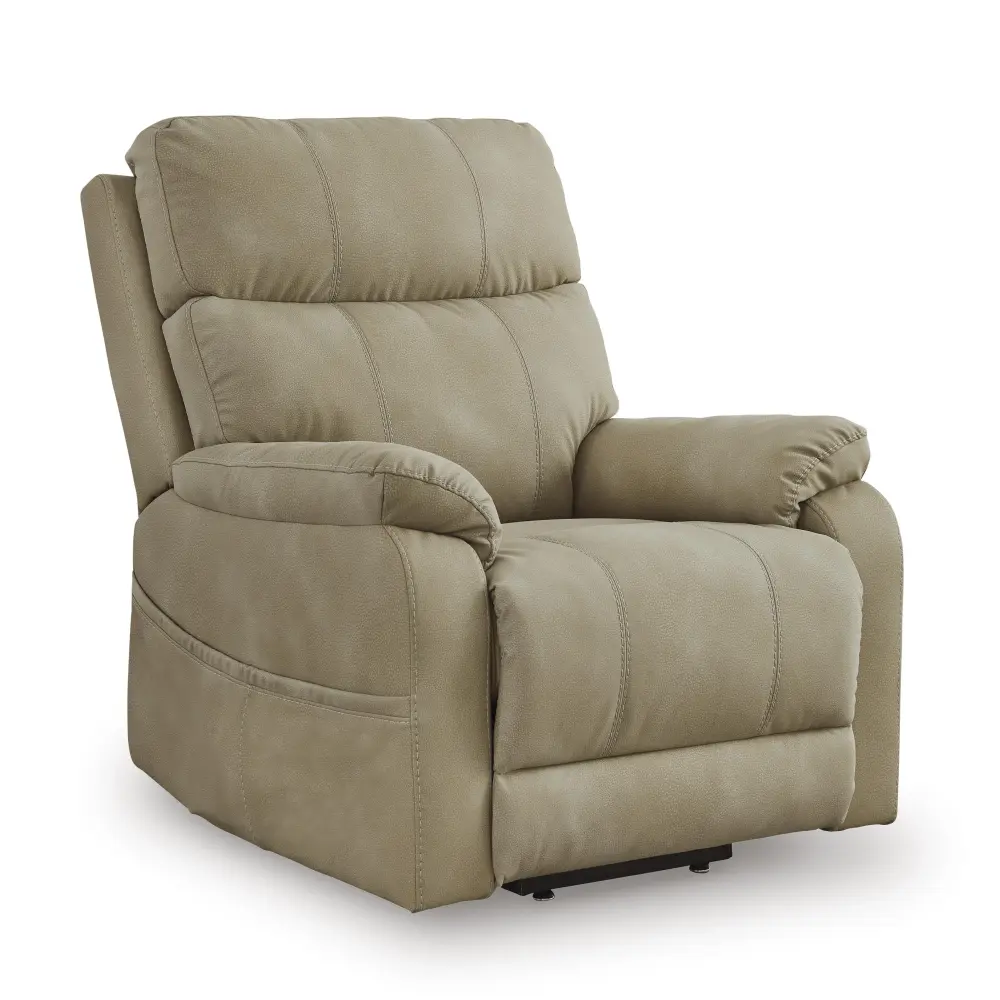 Diamond Modern Furniture Unique Design Next-Gen Durapella Power Leather Look Recliner 4070912