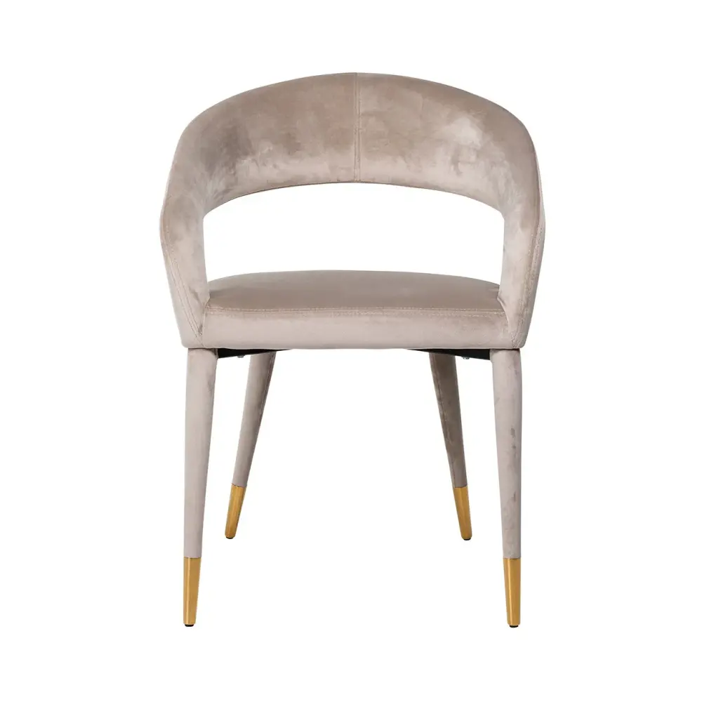 Gia Armchair Khaki Velour | Outlet