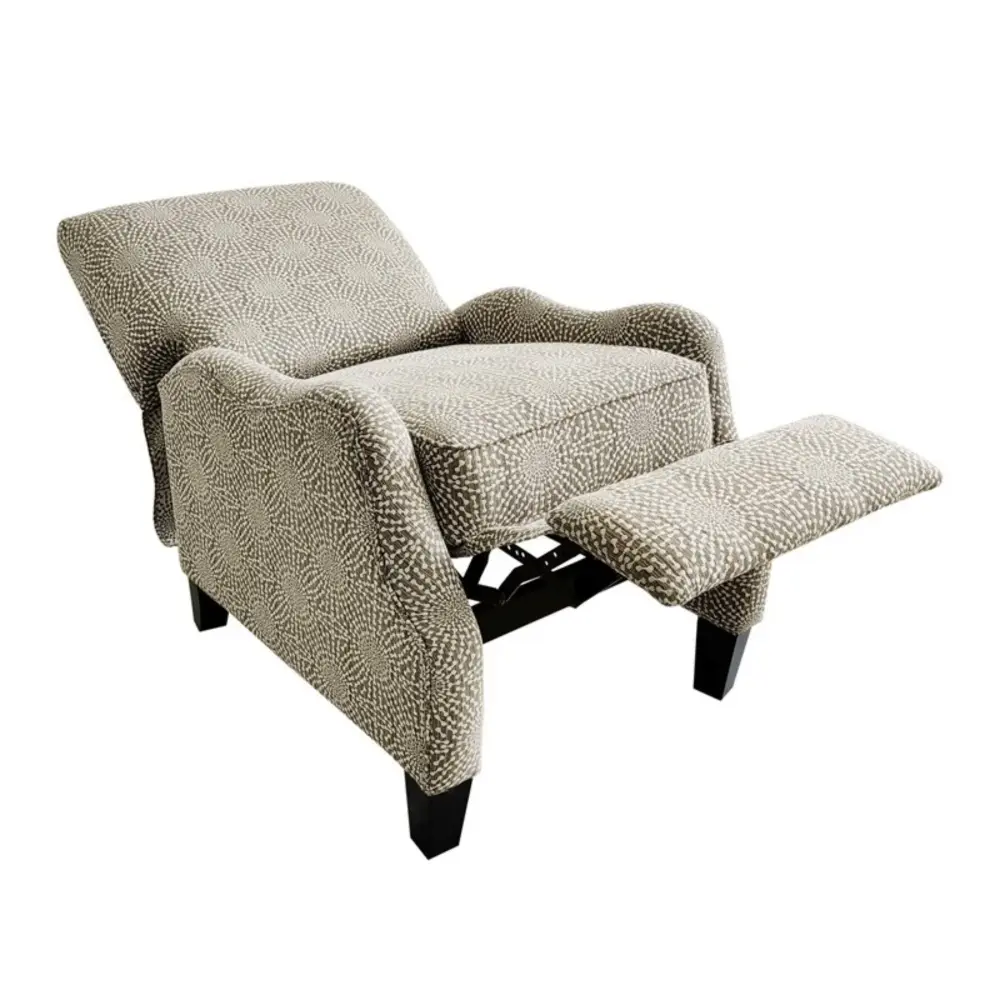 Hoffman - Push Back Recliner - Beige Manifold