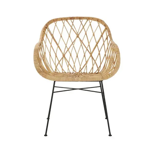Joanna Braided Occasional Chair - Light Cocoa