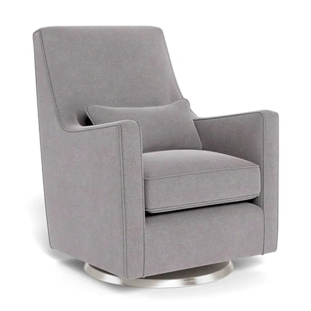 Luca Rocking and Swivel Chair - Pebble Grey / Reinforced