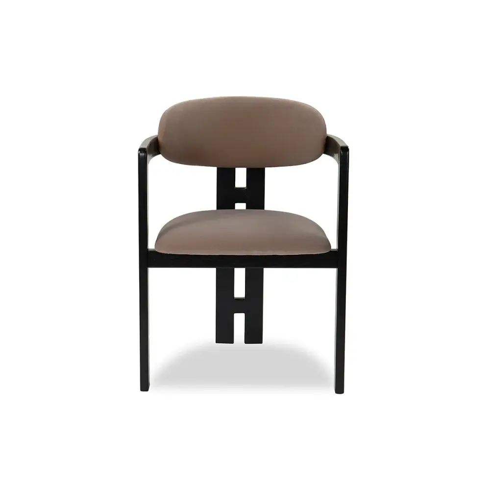 Neo Dining Chair (Crib 5) - Megan Mink & Matt Charcoal | Easy Assembly Included