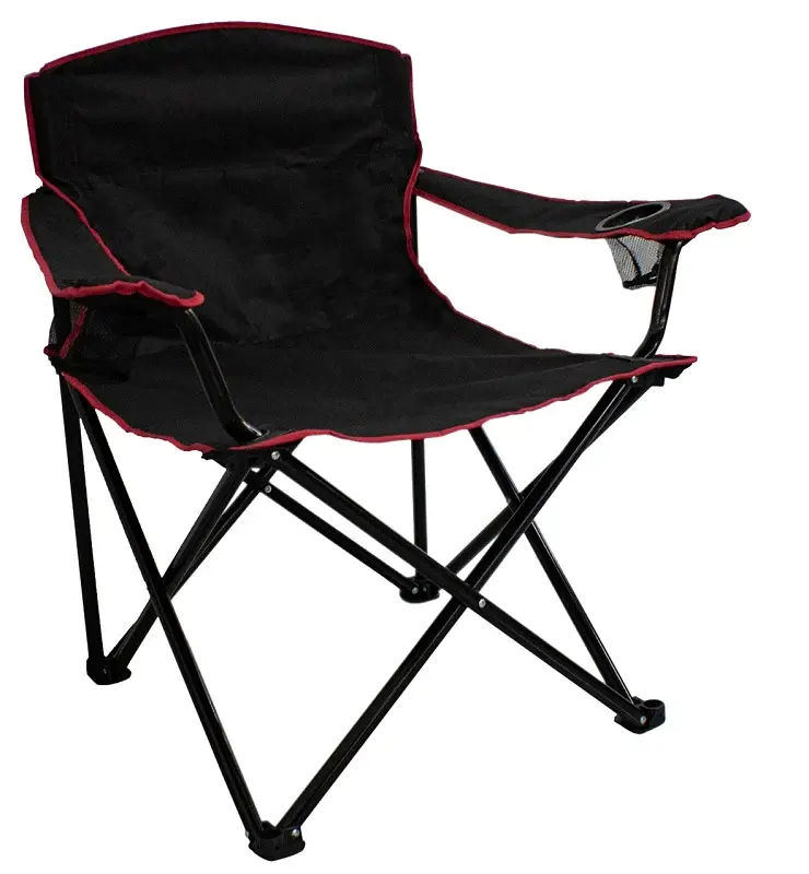 Seasonal Trends HQC01051-OR Quad Folding Chair, 89 cm W, 64 cm D, 90 cm H, 500 lb Capacity, Oxford Seat, Hardened Frame