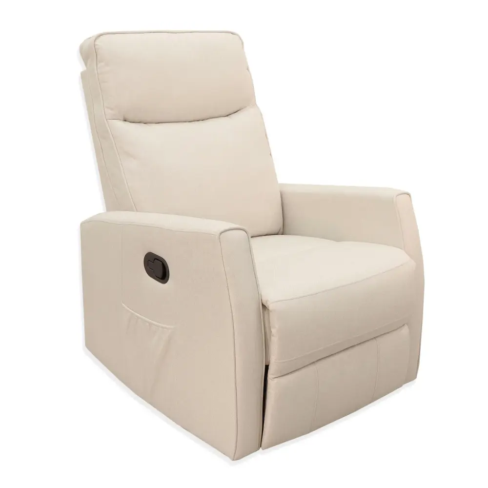 Swivel Reclining Rocking Chair - Taupe Tweed