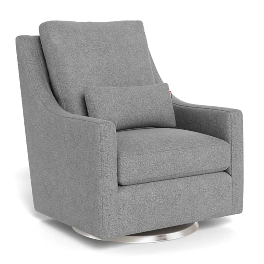 Vera Rocking and Pivot Chair - Pepper Grey / Steel