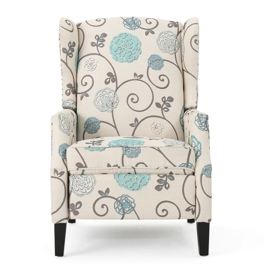 Westeros Wing Back Fabric Upholstered Recliner
