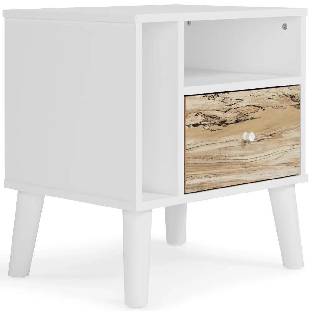 Diamond Modern Furniture Exclusive Design Piperton 1-Drawer Kids Nightstand EB1221-291
