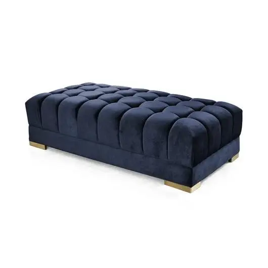 Diamond Modern Furniture NV Ariana Fabric Ottoman ARIANA OTT-NAVY