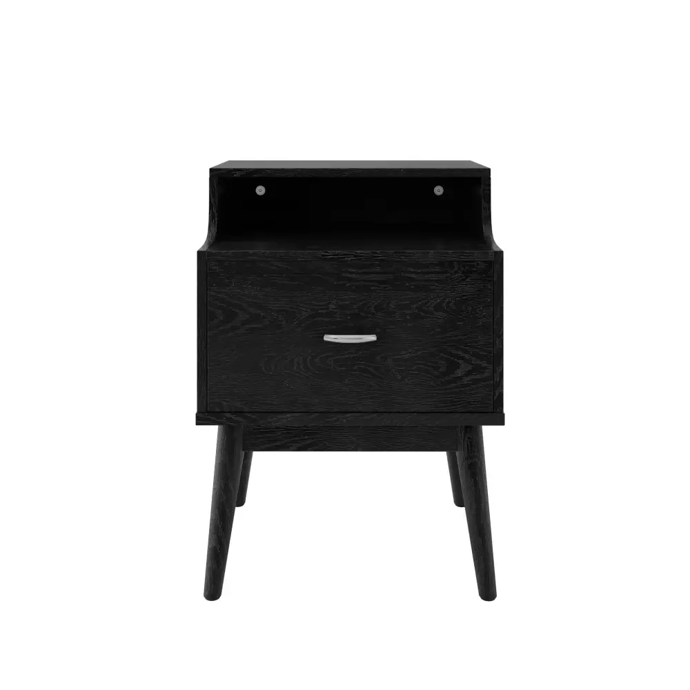 Starla - Timber Nightstand - Black