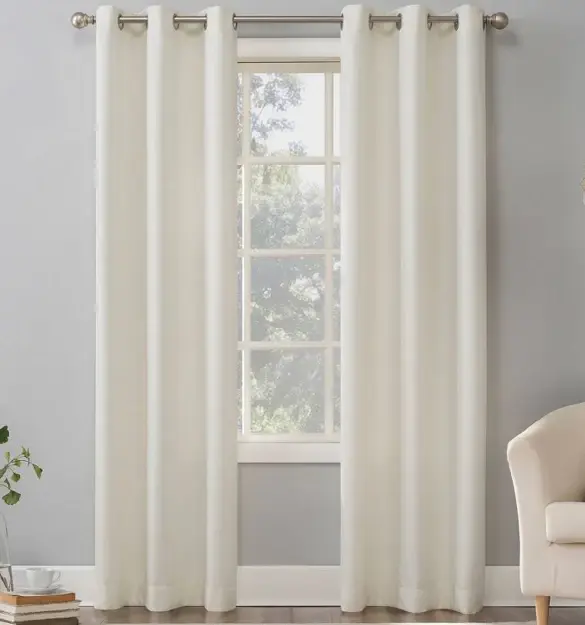 Sora Casual Embossed Light Filtering Grommet Top Curtain Panel - No. 918