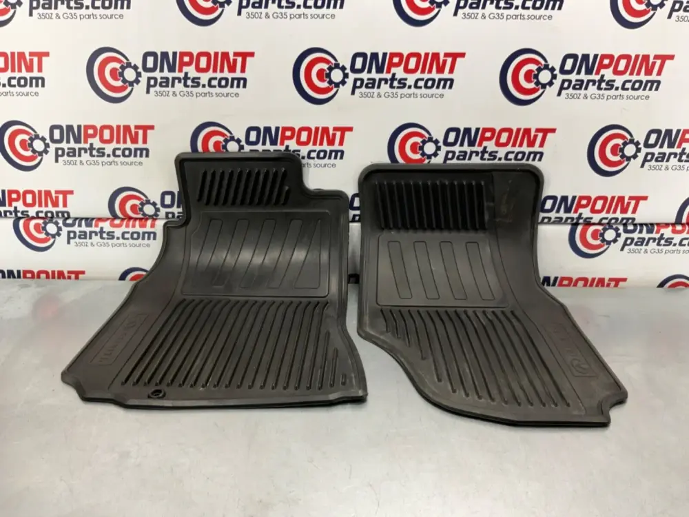 2007 Infiniti V35 G35 Coupe Front All Weather Rubberized Floor Mats OEM 11BGYE9