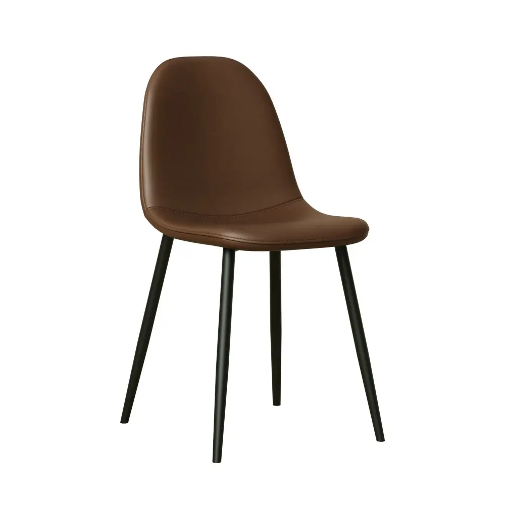 Modern Dining Chairs Gentle Upholstered Seat, Spoon Shape Design