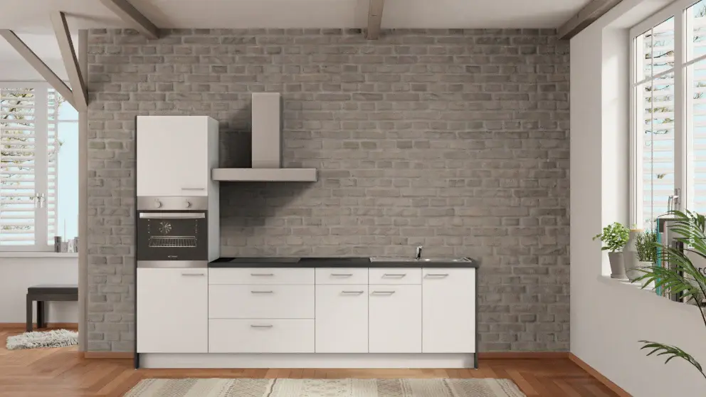 nobilia kitchen Aalen 285 cm alpine white matte buy online concrete slate gray cheap factory direct get