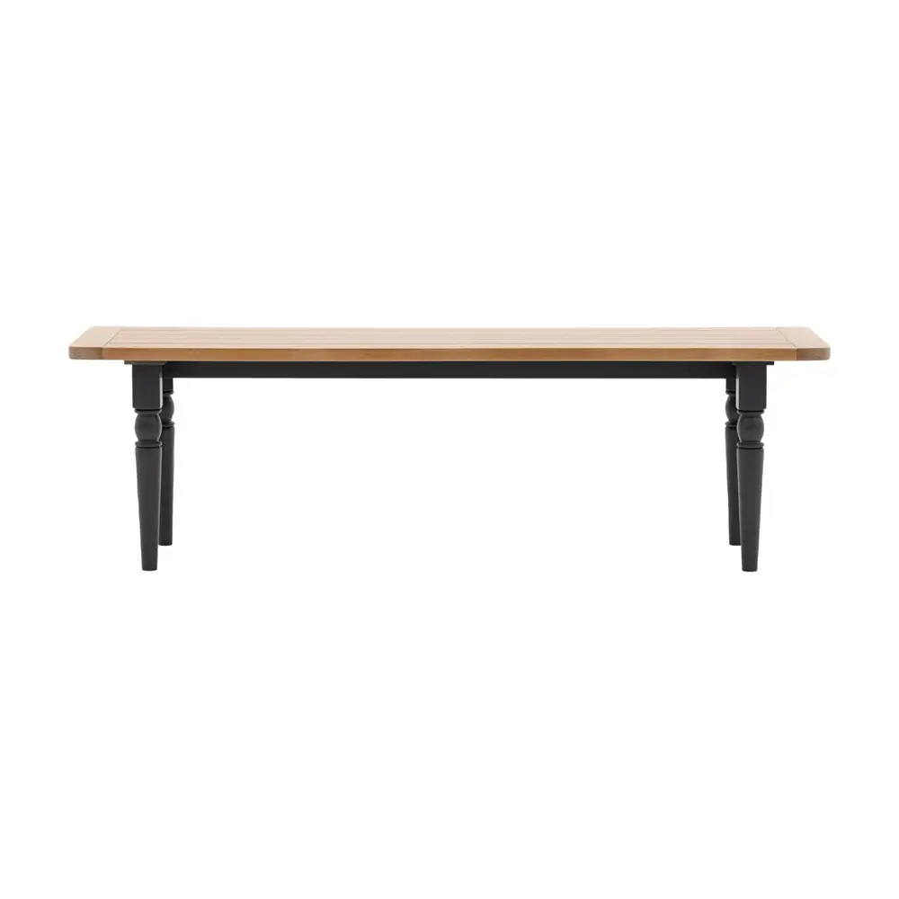 Ascot Dining Bench - Meteor 2 Leaf Extensions