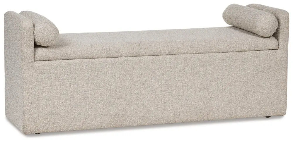Galliden - Large Upholstered Dining Room Bench - Taupe