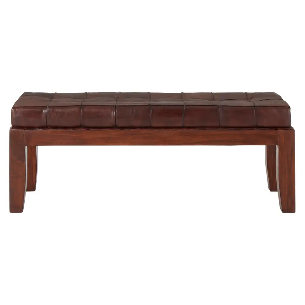 Inca Stitch Bench Solid Hardwood Top