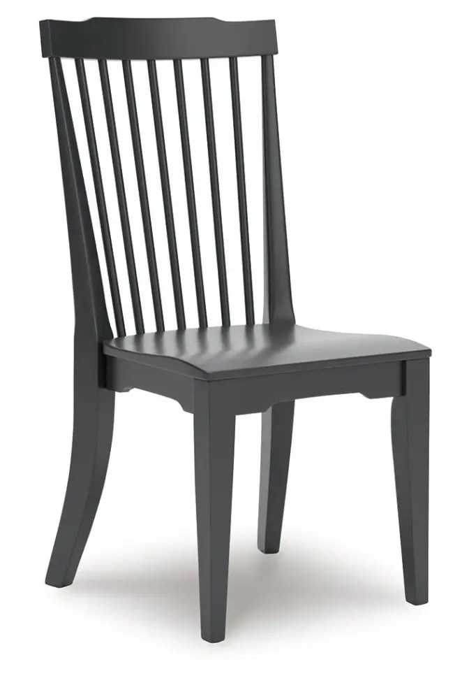 Brenkerton - Dining Room Side Chair (Set 2) - Charcoal | Rust-Resistant Finish