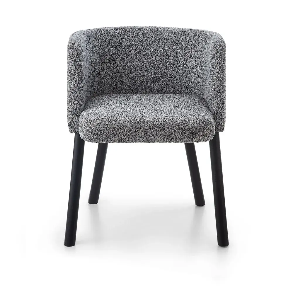 Liang and Eimil Ethis Dining Chair - Speckle Grey & Matt Onyx