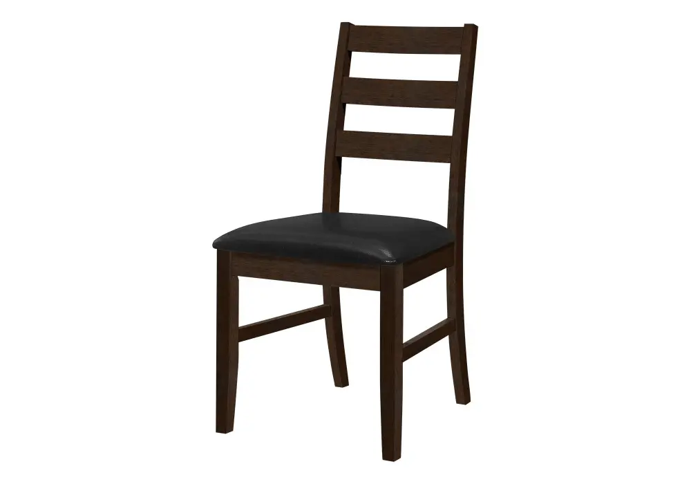 Dining Chair, Dining Room, Side, Upholstered, Transitional place 2) - Black