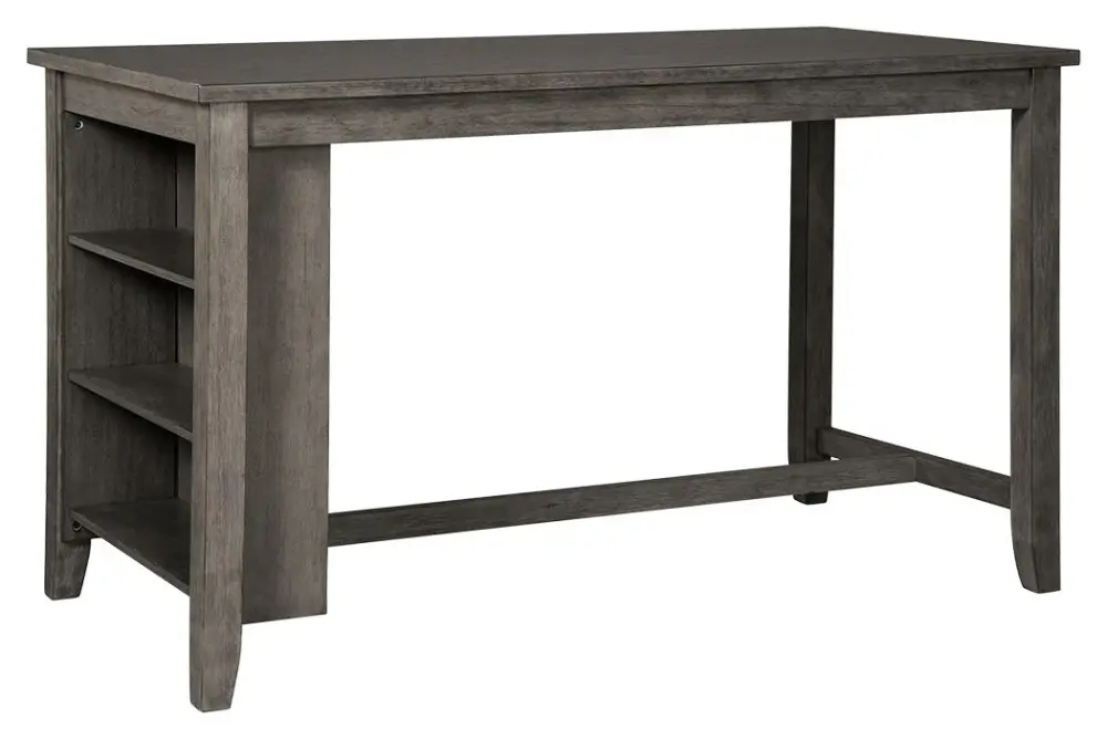 Counter Height Caitbrook - Rectangular Dining Room Counter Table - Graphite