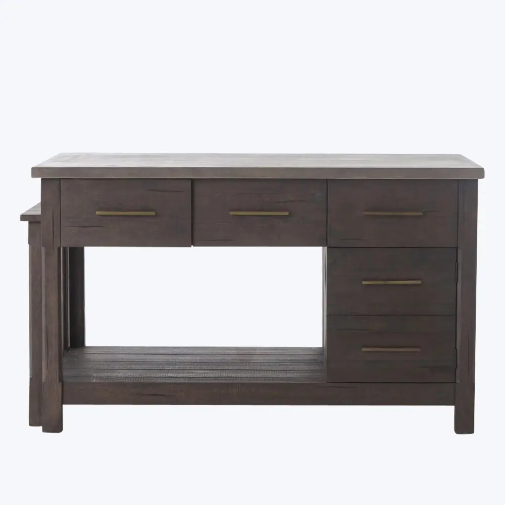 Ian Kitchen Island Espresso Finish