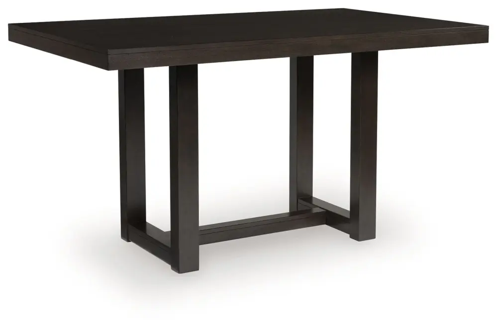 Neymorton - Rectangular Dining Room Counter Table - Dark Grayish Chestnut