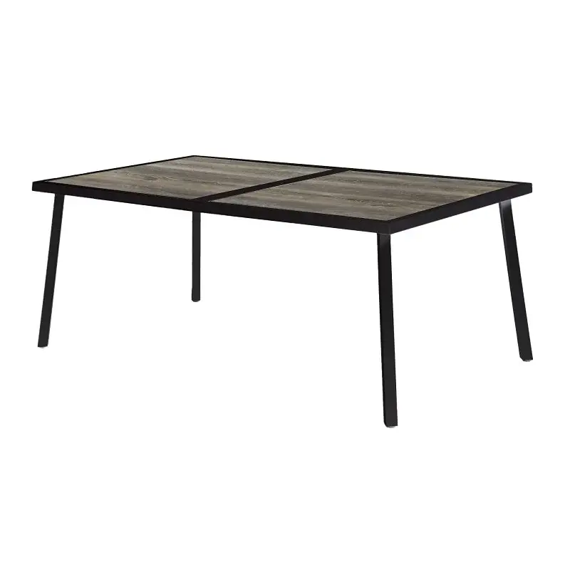 Seasonal Trends H23S7660P Dining Table, 38 W, 66 D, 28 H, Steel Frame, Rectangular Table, Alloy Table