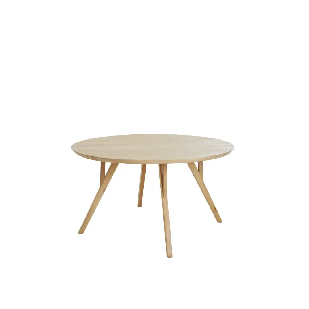Quenza Mango Wood Round Dining Table - Pure