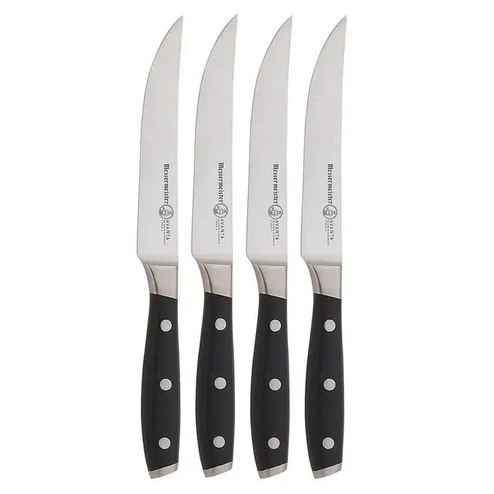 Avanta Fine Edge Steak Knife Set - Pom Handle - 4 Pc