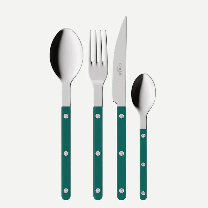 Bistrot Solid 4 Pieces Cutlery Set - Shiny
