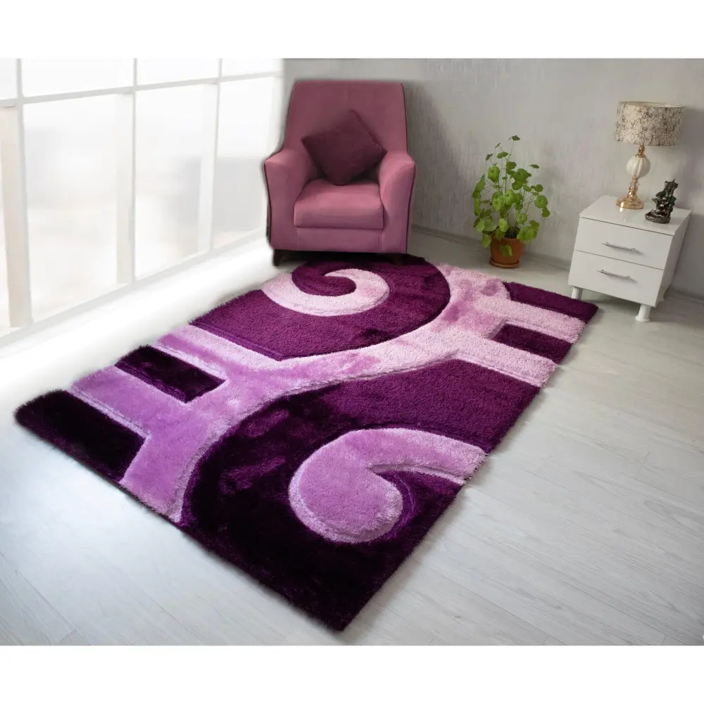 Diamond Modern Furniture NV Rugs Rectangle 3D666-PRP-PRP-57