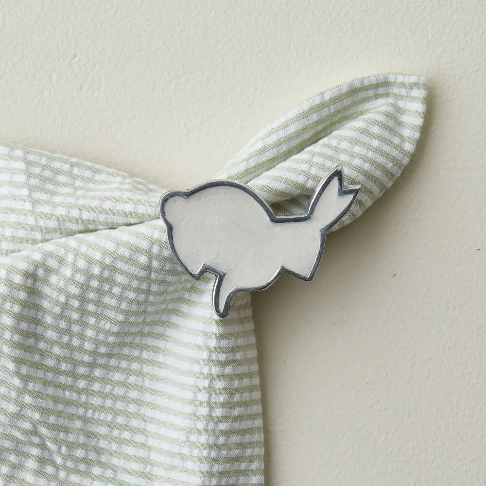 White Bunny Napkin Ring
