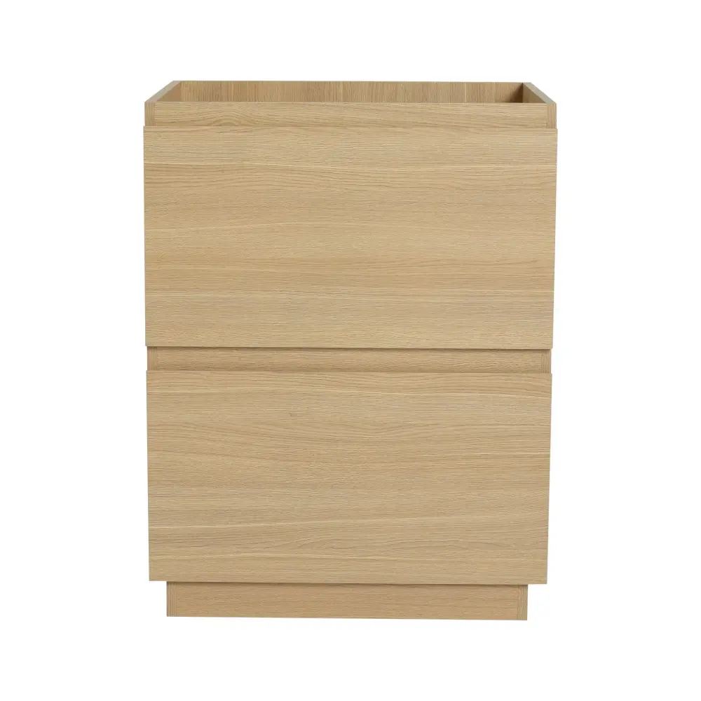 Modern Freestanding Bathroom Vanity Cabinet Double Drawer