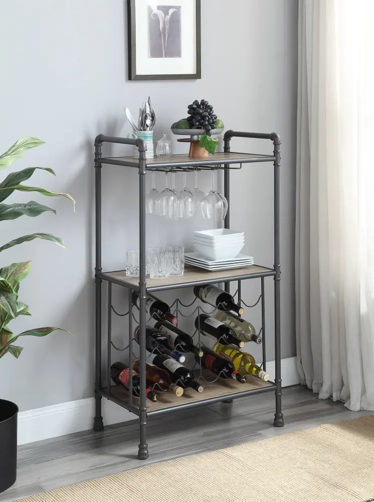 Stackable Pantry Brantley - Wine Rack - Ash / Oak