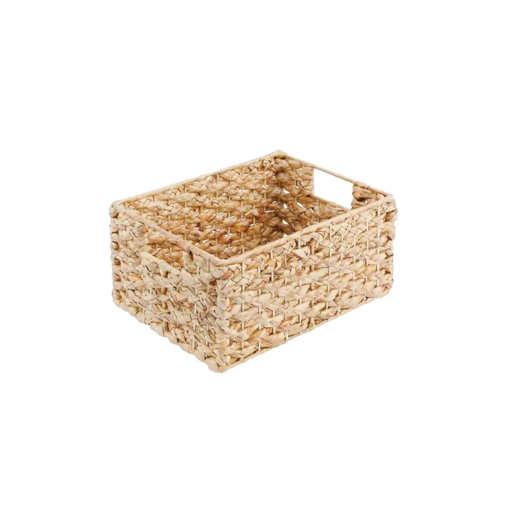 Water Hyacinth Storage Basket, 15,75'' x 12'' x 7,87''
