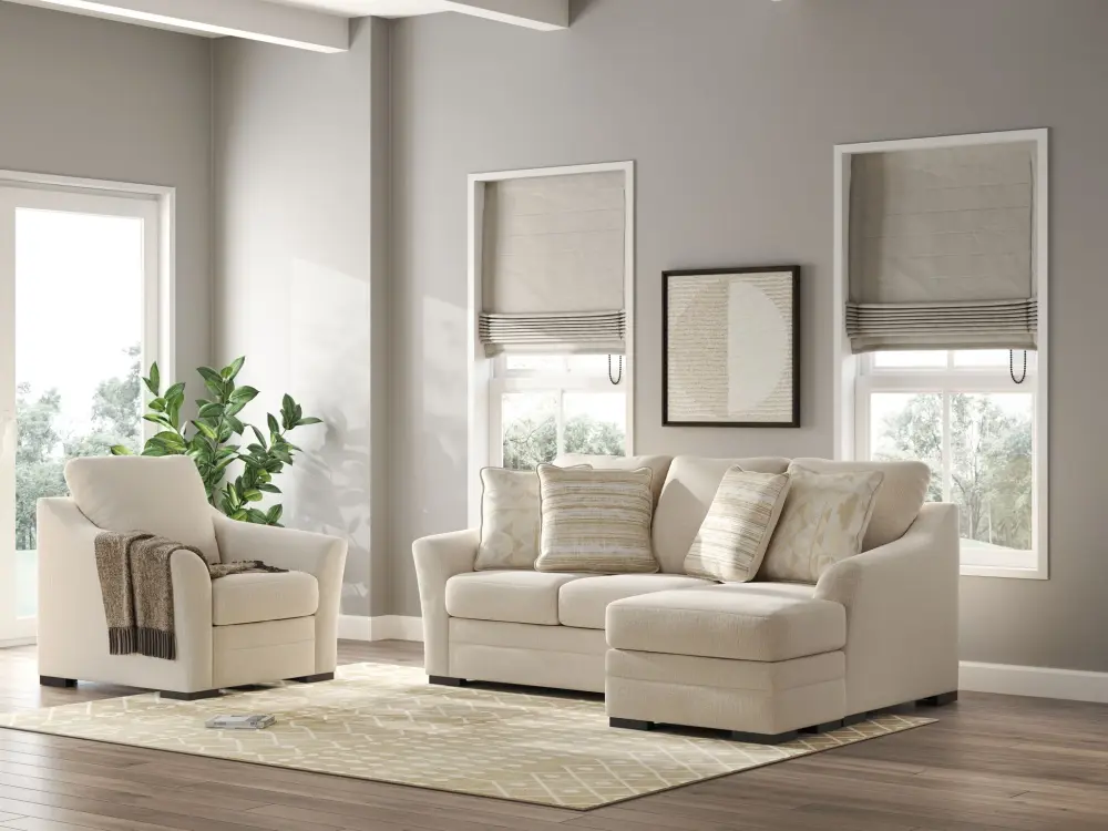 Lango - Living Room Place Charcoal Gray Fabric