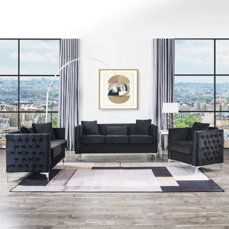 Sleeper Sofa Bayberry - Glam Living Room Adjust