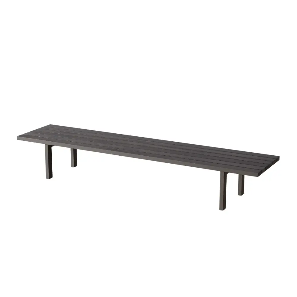 Bank Melanie - Beechwood - Smoke wood color - 200 cm