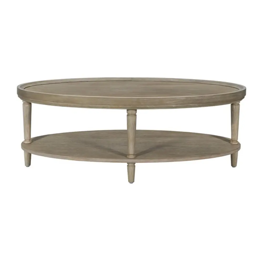 Bedford - Oval Coffee Table Shelf - Real