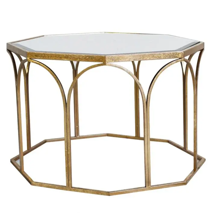 Canterbury Octagon Coffee Table - Antique Amber