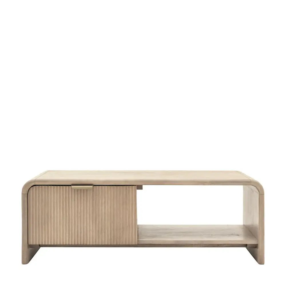 Catala 1 Drawer Rectangular Coffee Table - Grey