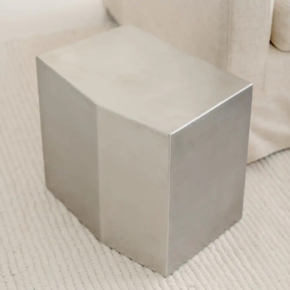 Coffee Table Steel - Creully - Brutal Modernism - Stain-proof steel