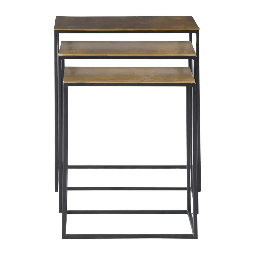 Coreene Set 3 Nesting Tables - Golden