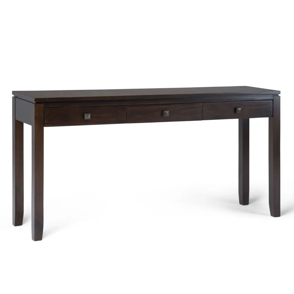 Cosmopolitan - Wide Console Sofa Table - Mahogany Chestnut