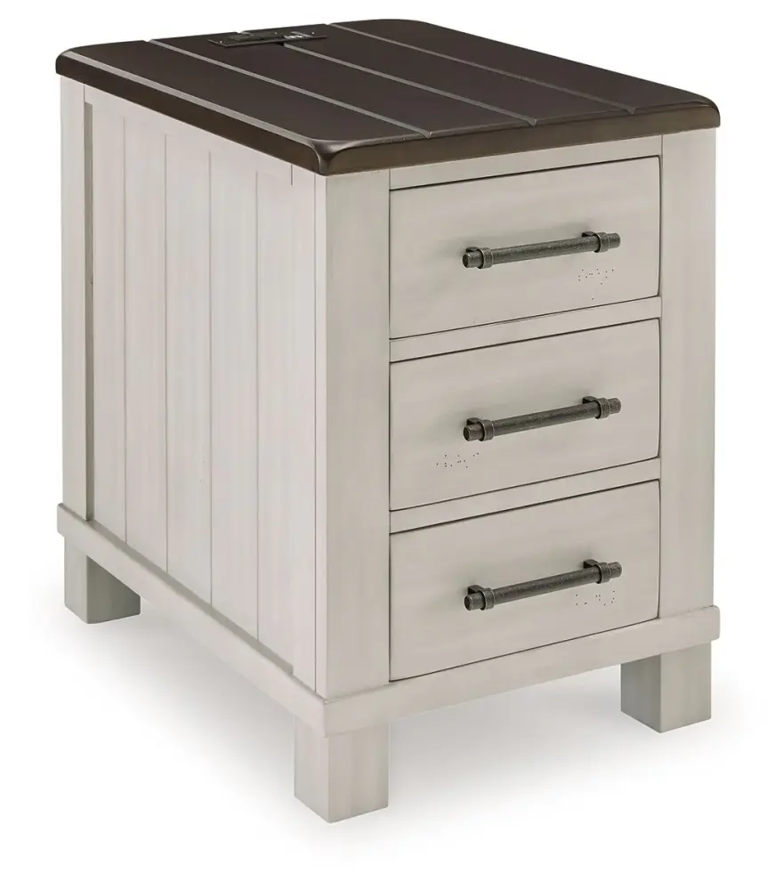 Darborn - Chair Side End Table - Gray / Taupe