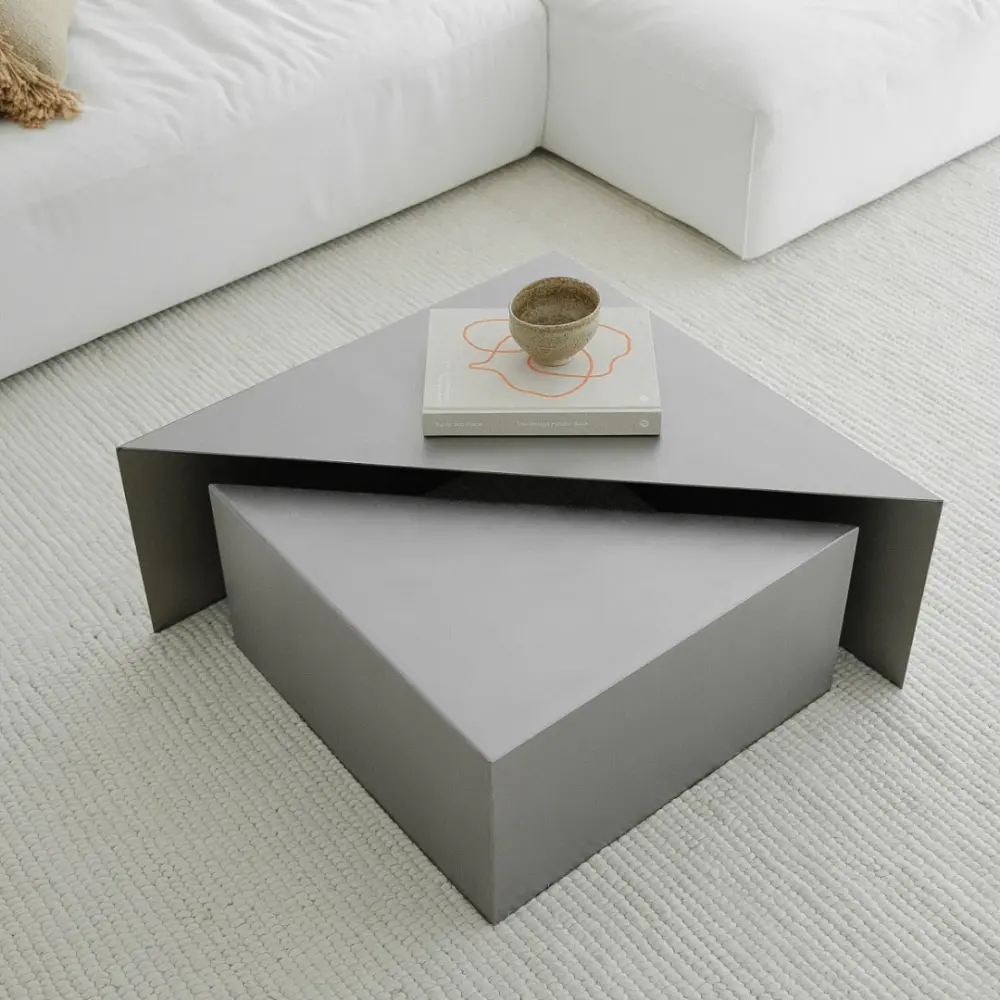Erbray chrome coffee table - Rust-resistant steel - Small
