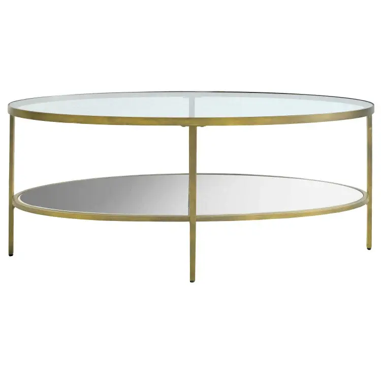 Hudson Round Coffee Table - Champagne