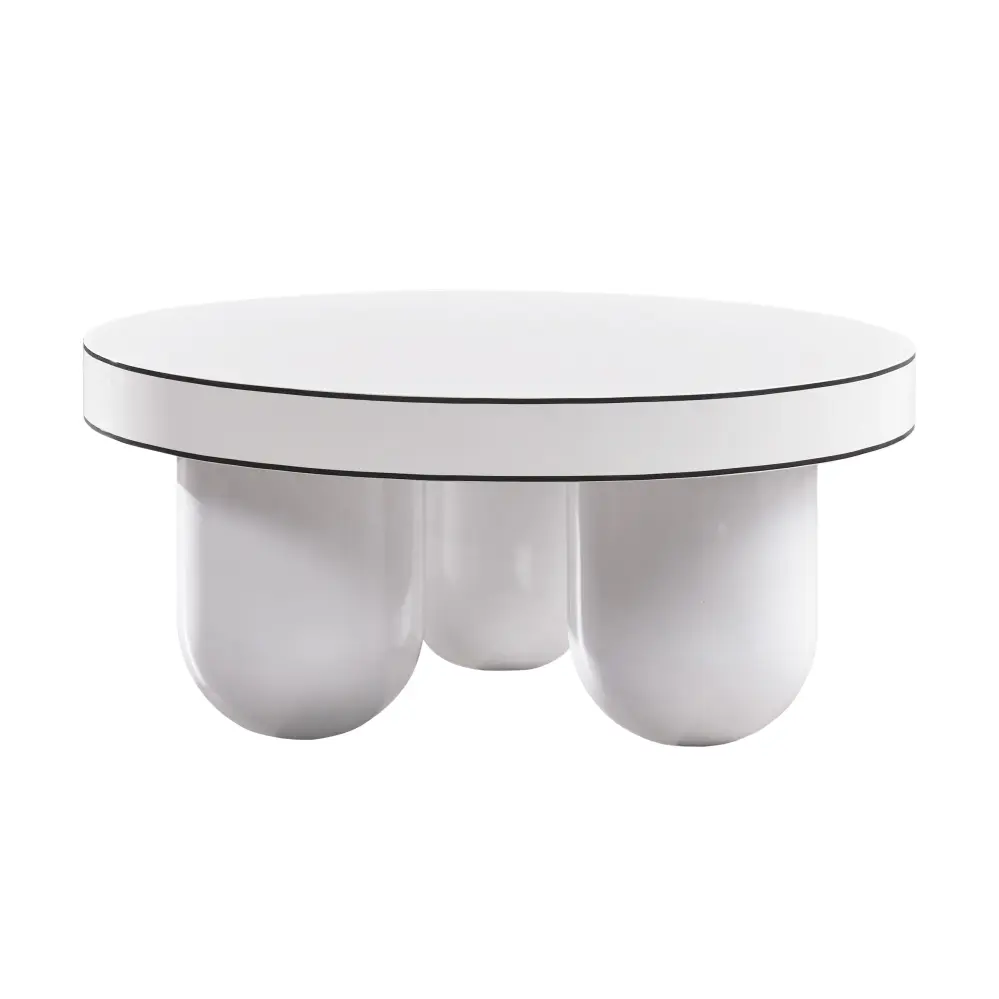 Jasper White Polished Coffee Table