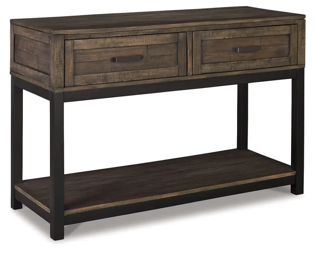 Johurst - Sofa Table - Grayish Chocolate